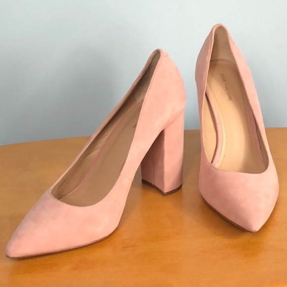 pink suede heels uk